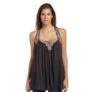 French Connection Beaded Halter-Style Top. Size 4